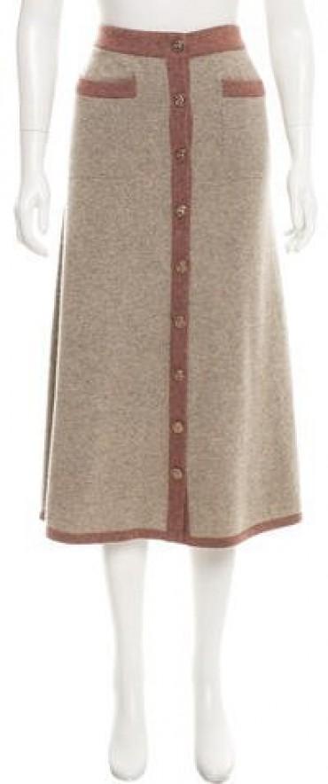 Chanel 2016 Paris-Rome Cashmere Skirt w/ Tags