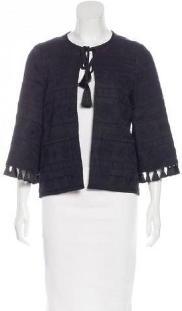 Kate Spade New York Embroidered Tassel-Accented Jacket w/ Tags